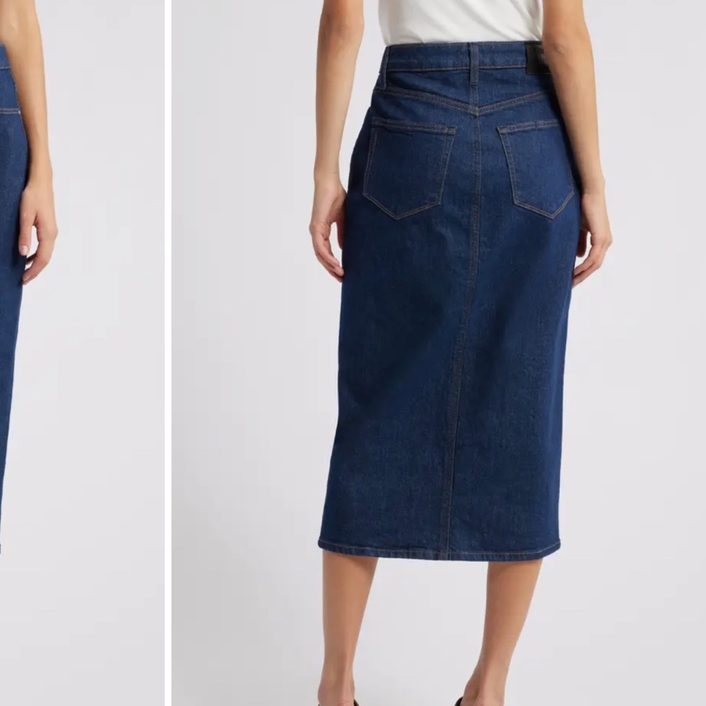Angela Denim Midi Skirt NWT - Picture 2 of 2